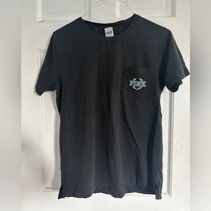Victoria’s secret PINK black and blue tee shirt size S
